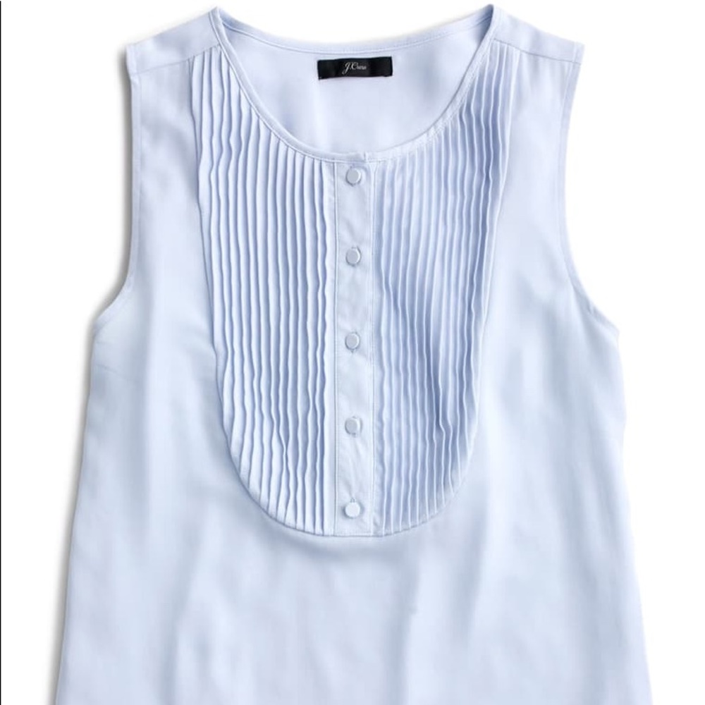 NWT J. Crew Drapey Sleeveless Tuxedo Top, Small
